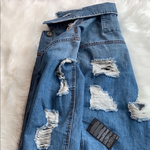 Jeans ripped jacket